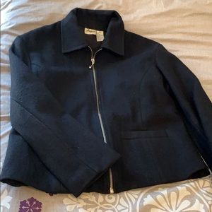 Black poly/wool jacket. Barely worn.